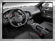 Audi R8, Wnętrze, Spłaszczona, Kierownica