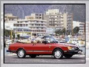 Czerwony, Saab 900, Kabriolet