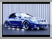 Niebieski, BMW 5, E60, Podświetlenie