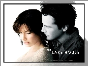 The Lake House, Keanu Reeves, Sandra Bullock, plakat, przytuleni