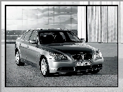 Silver, BMW 5, E60, Budynek, Szkło