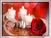 Walentynki, Róża, Świece