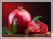 Owoc, Granat, Listki