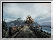 Most, Rzeka, Jesień, Mgła