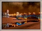 Most, Witebsk, Białoruś, Noc