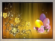 Wielkanoc, Pisanki, Złoty Ornament