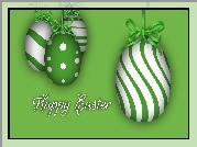 Wielkanoc, Zielone, Pisanki, Grafika 2D