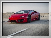 Czerwony, Lamborghini Huracan LP 580-2, 2015