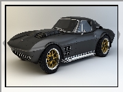 Zabytkowy, Czarny, Chevrolet Corvette Grand Sport, 1964