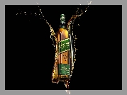 Whisky Johnnie Walker Green Label, Czarne tło