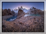 Argentyna, Patagonia, El Chalten, Park Narodowy Los Glaciares, Góry, Skały, Jeziora