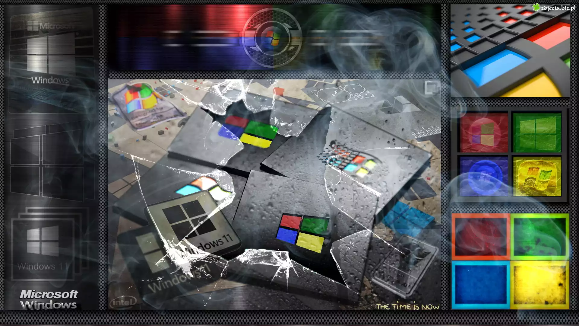 Windows, Logo, Windows 11, Microsoft, Technologia, Komputery