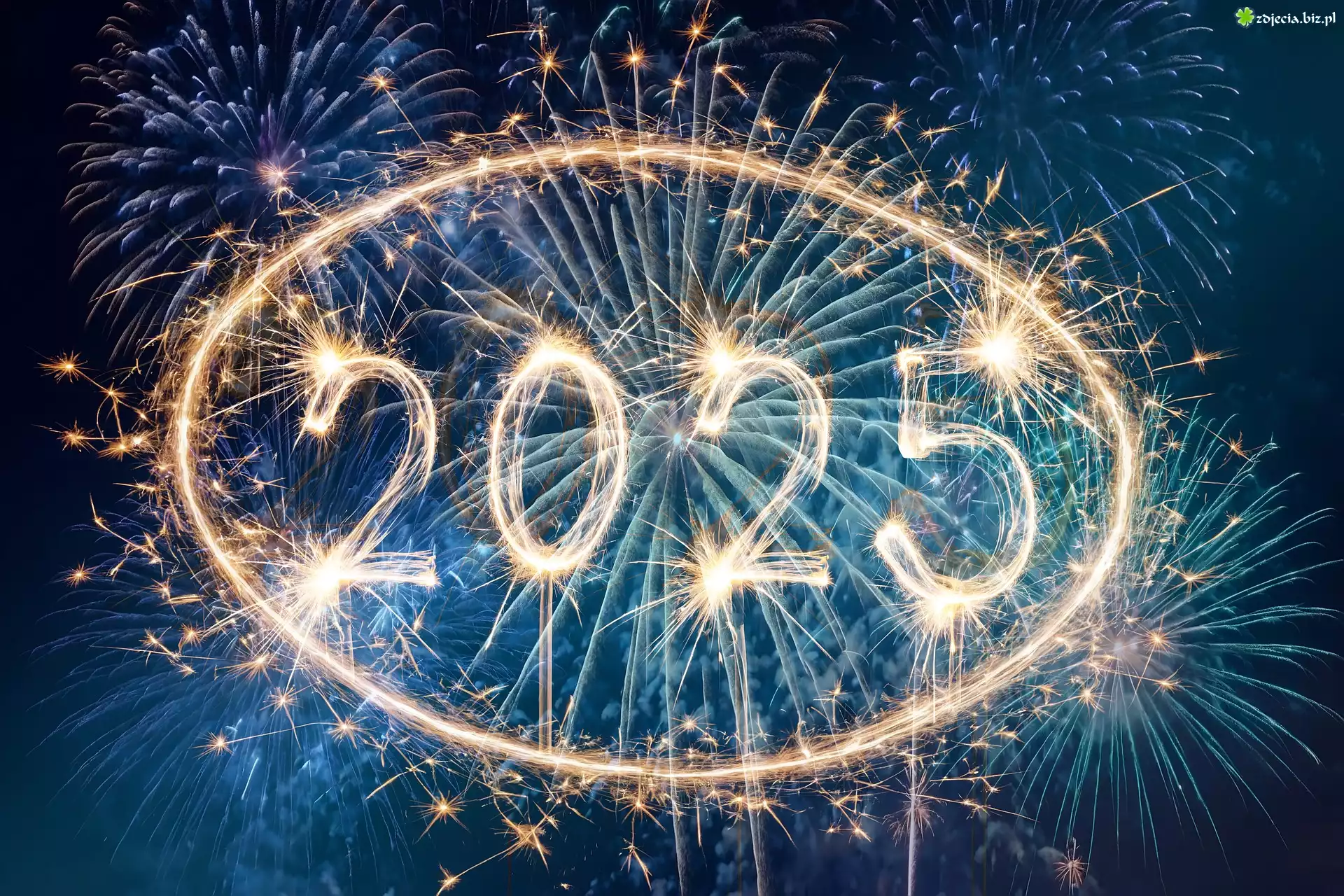 Powitanie, Nowy Rok, 2025, Sylwester, Fajerwerki