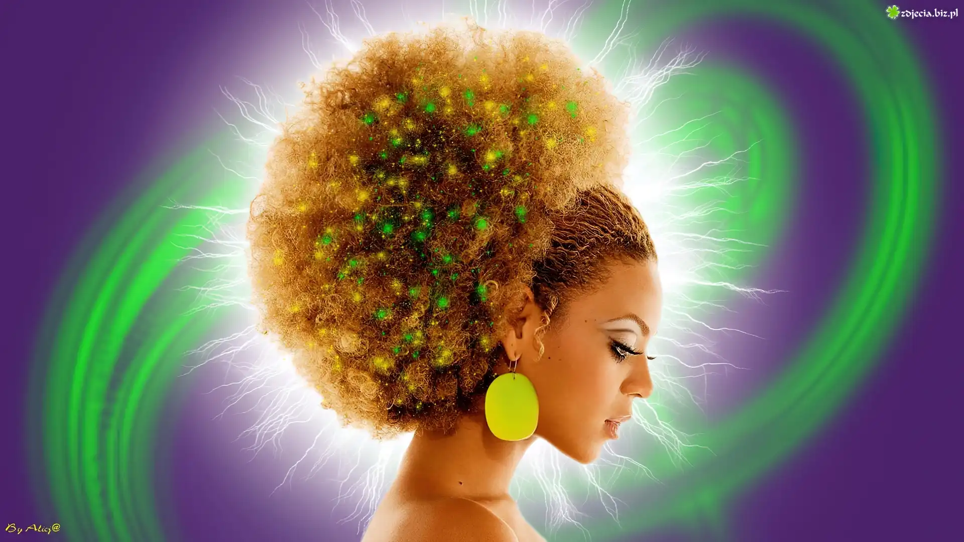 Beyonce, Afro, Profil