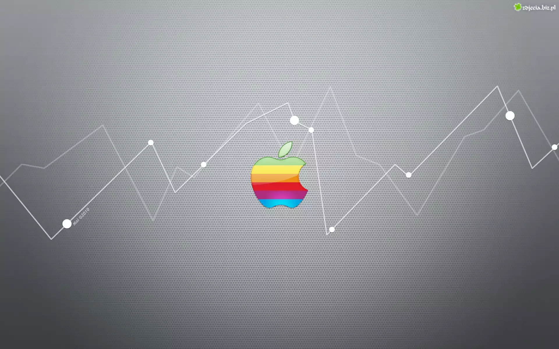 Apple, Tęczowe, Logo, Wykres
