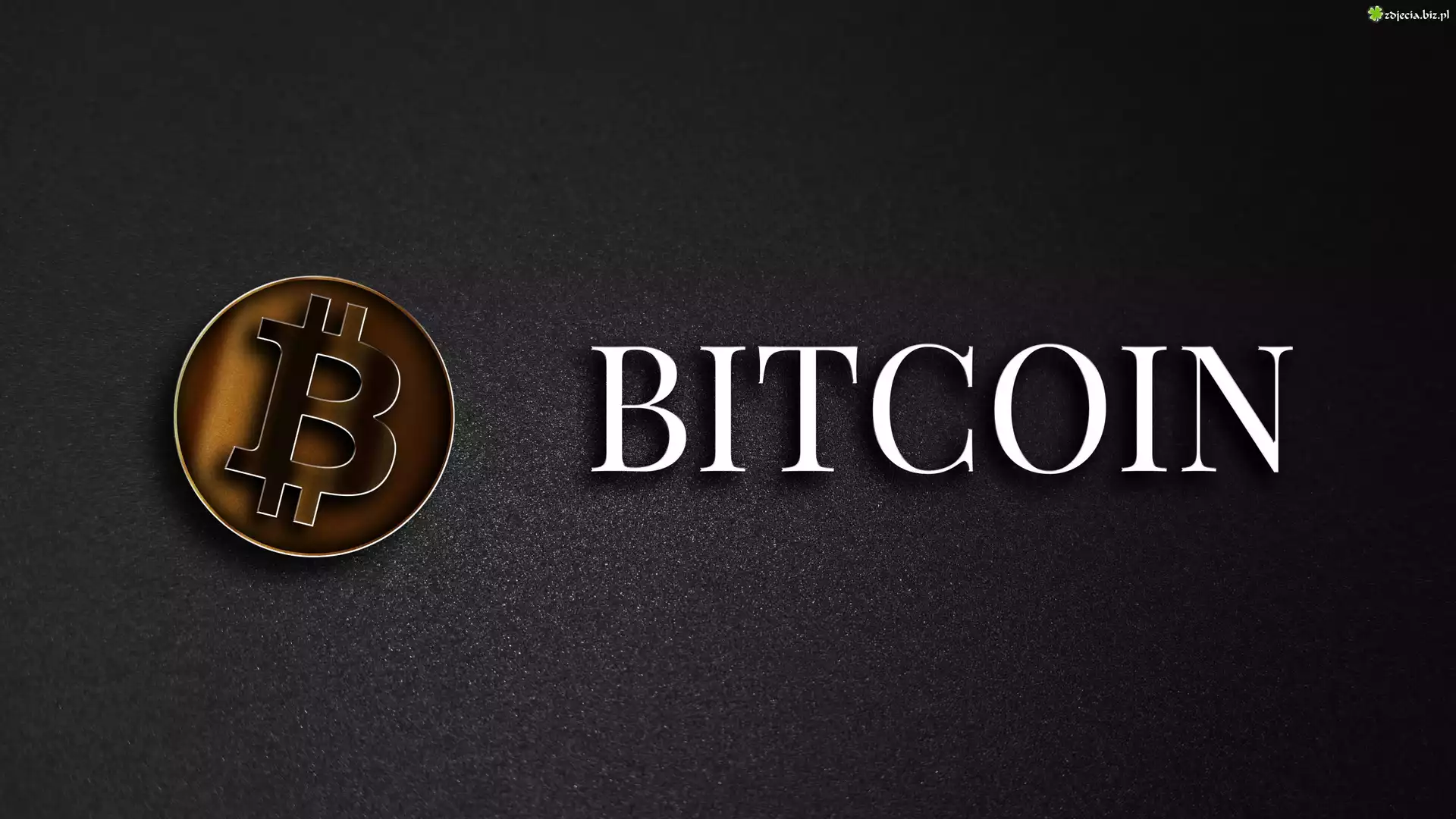 Bitcoin, Kryptowaluta, Logo, Ciemne tło