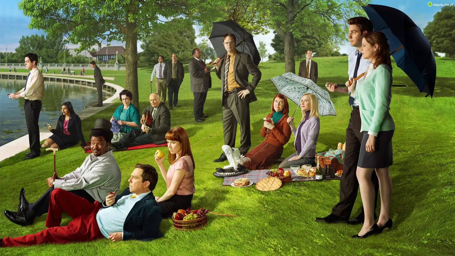 Serial, The Office, Biuro, Postacie, Ludzie, Park