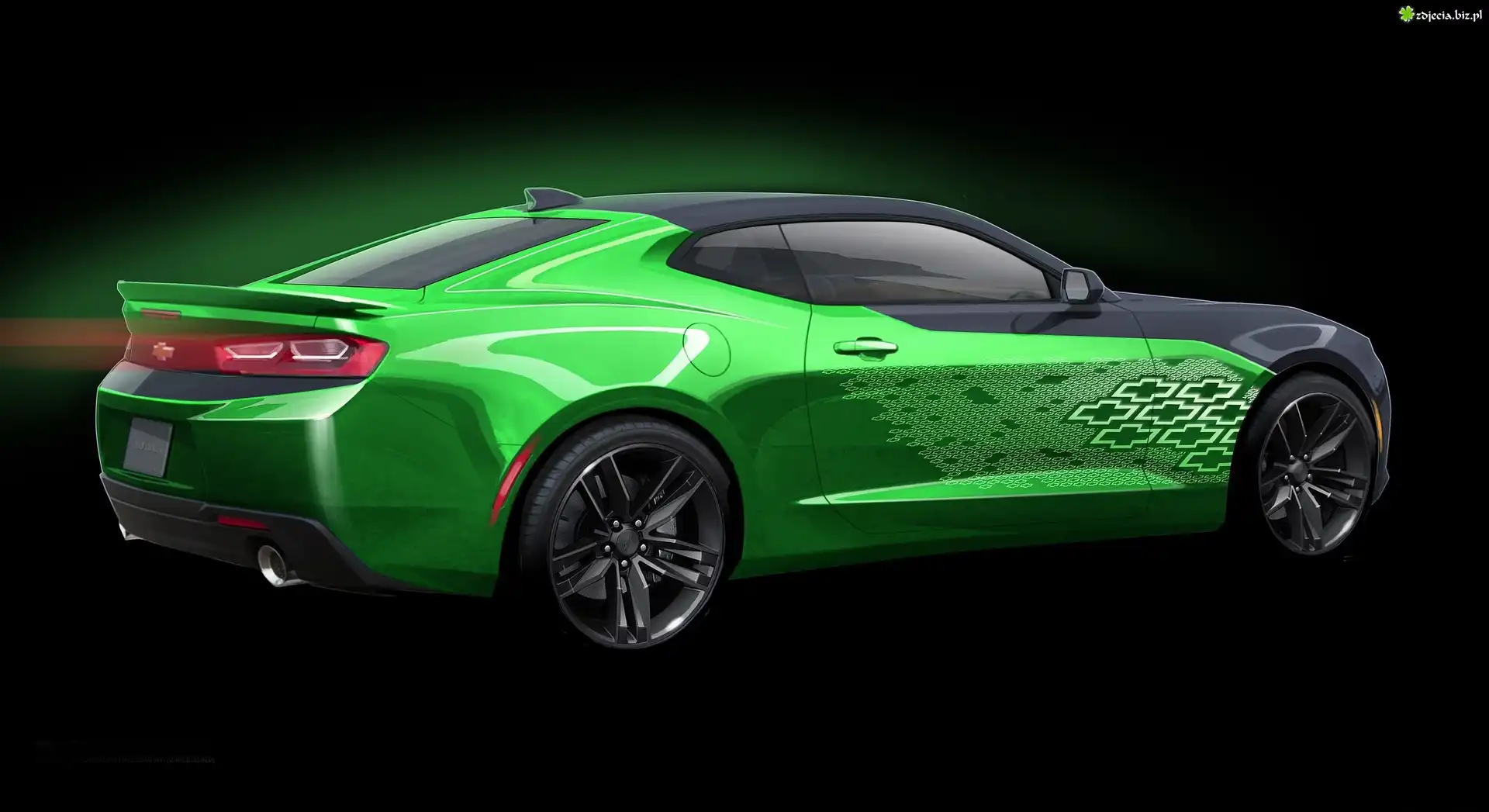 Zielony, Chevrolet, Camaro