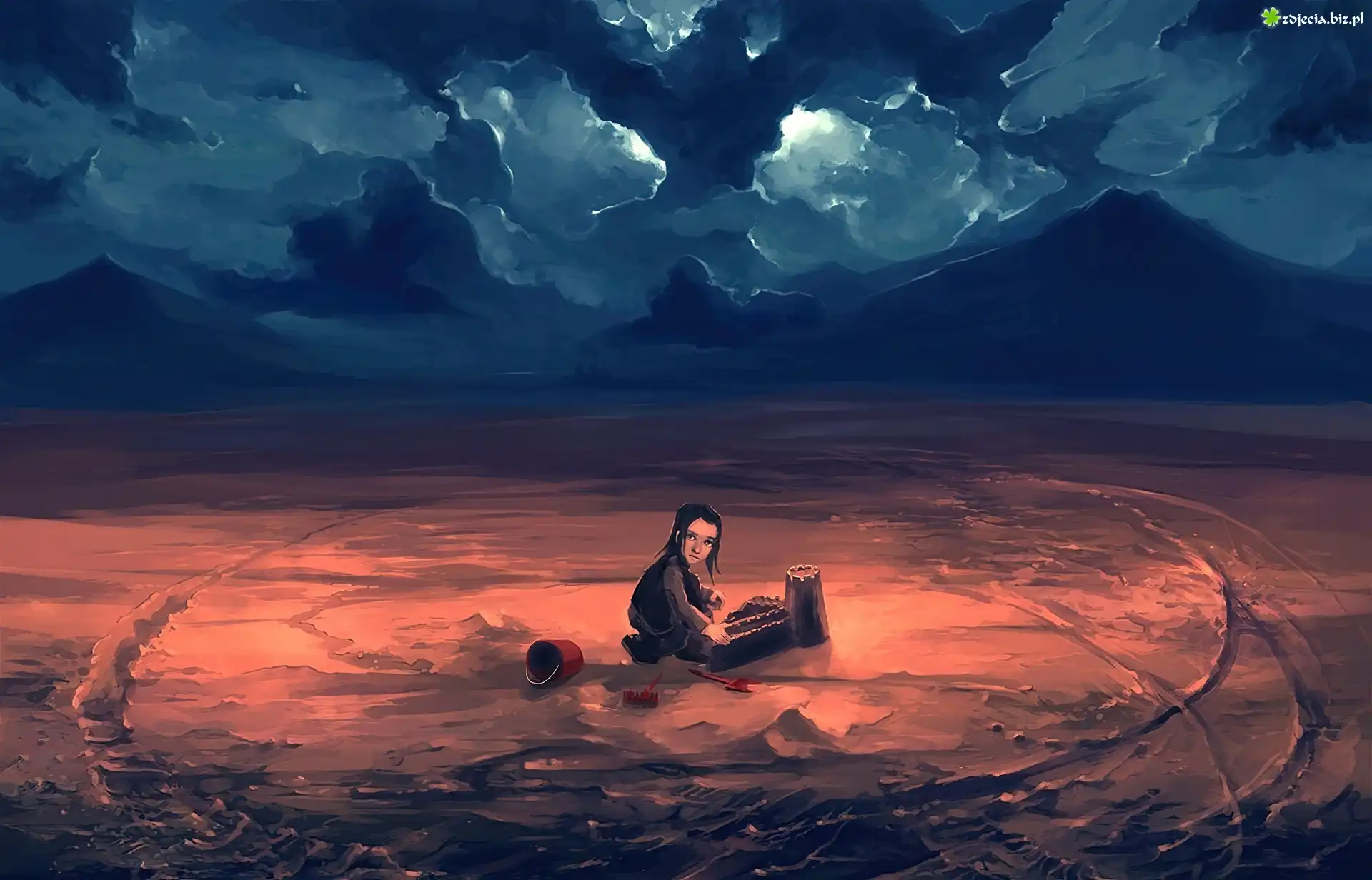 Cyril Rolando, Dziewczynka, Piaskownica
