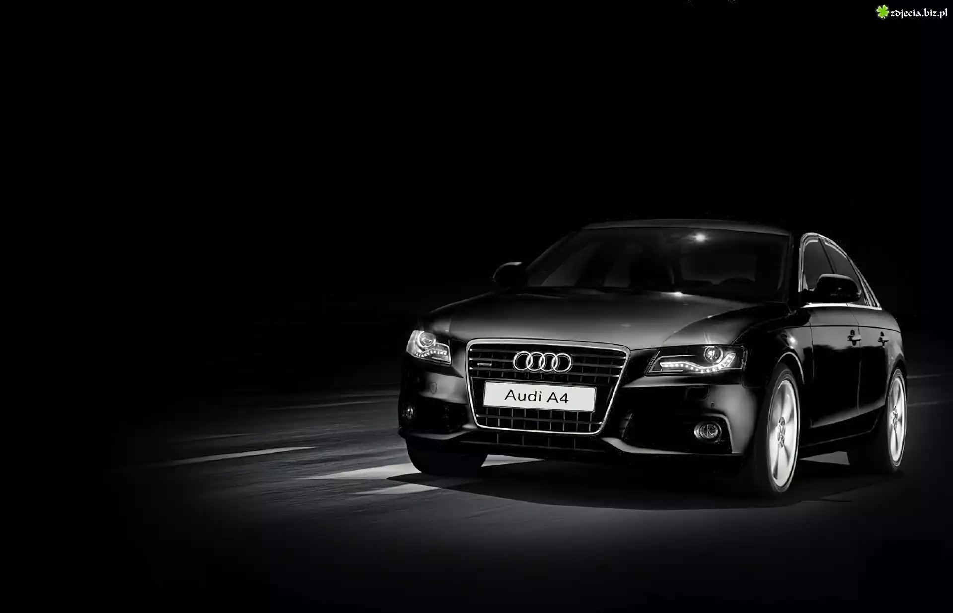 Czarne, Audi A4 B8, Światła, Dzienne