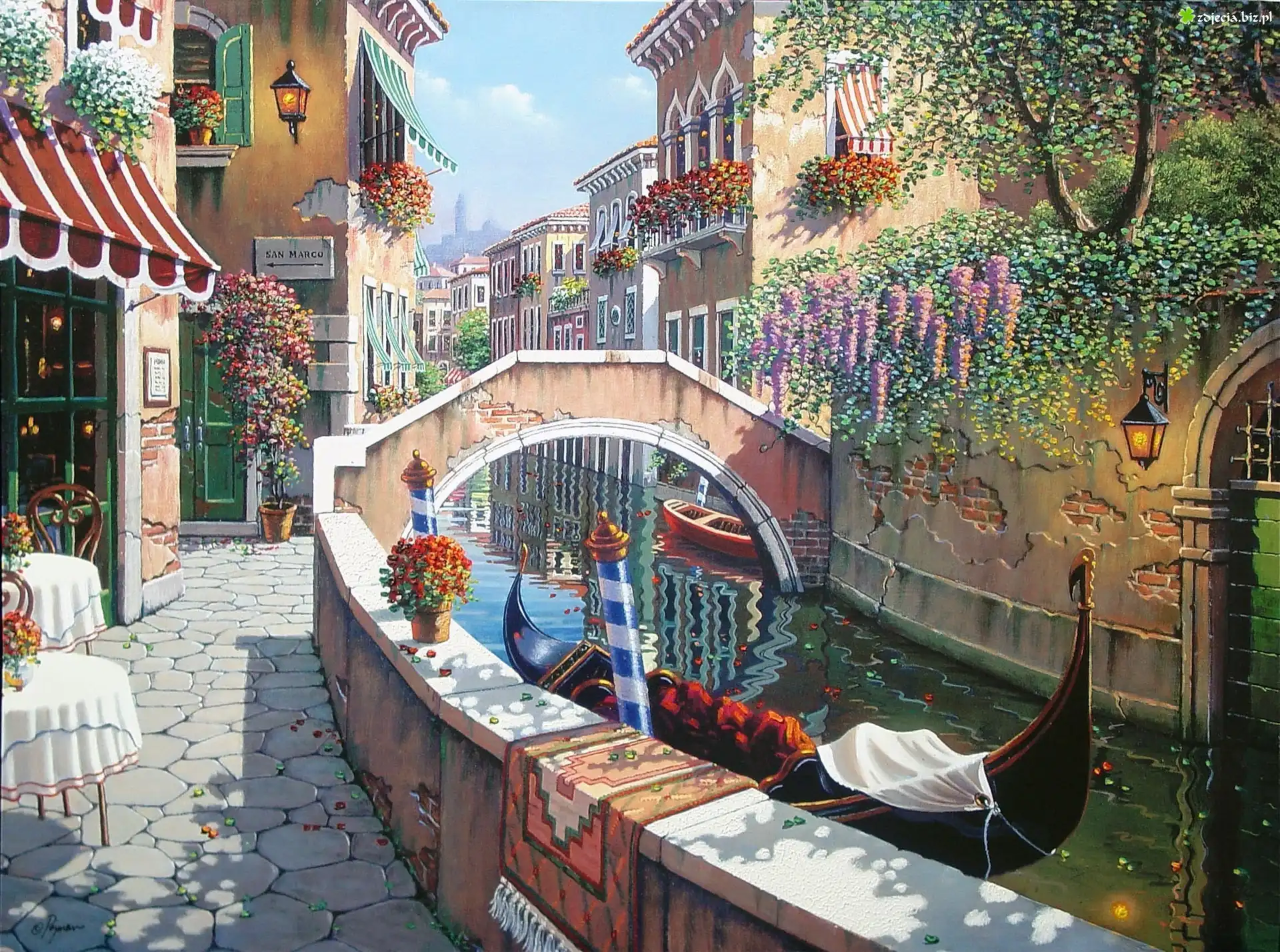 Domy, Most, Kanał, Gondola