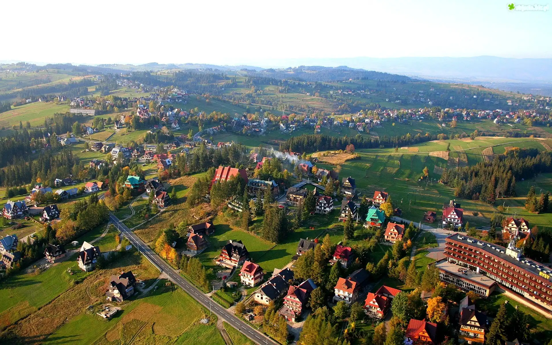 Domy, Drogi, Góry, Bukowina Tatrzańska, Polska