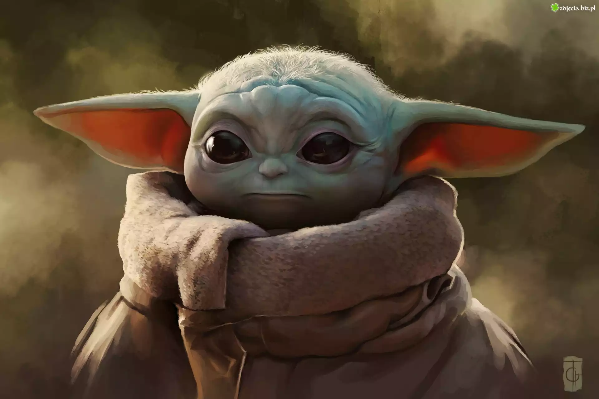 Serial, The Mandalorian, Star Wars, Postać, Dziecko, Baby Yoda, Grogu, Grafika