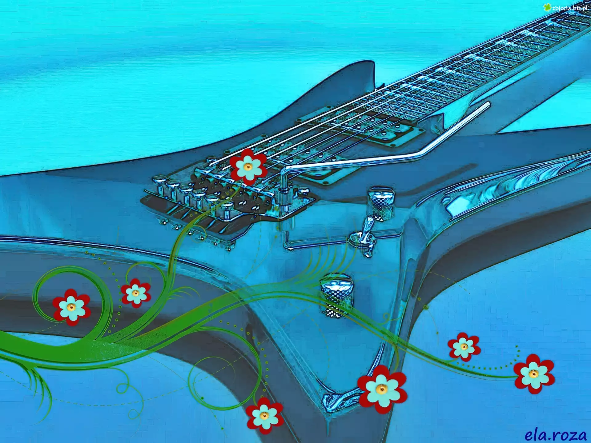 Gitara, Elektryczna, Gałązka