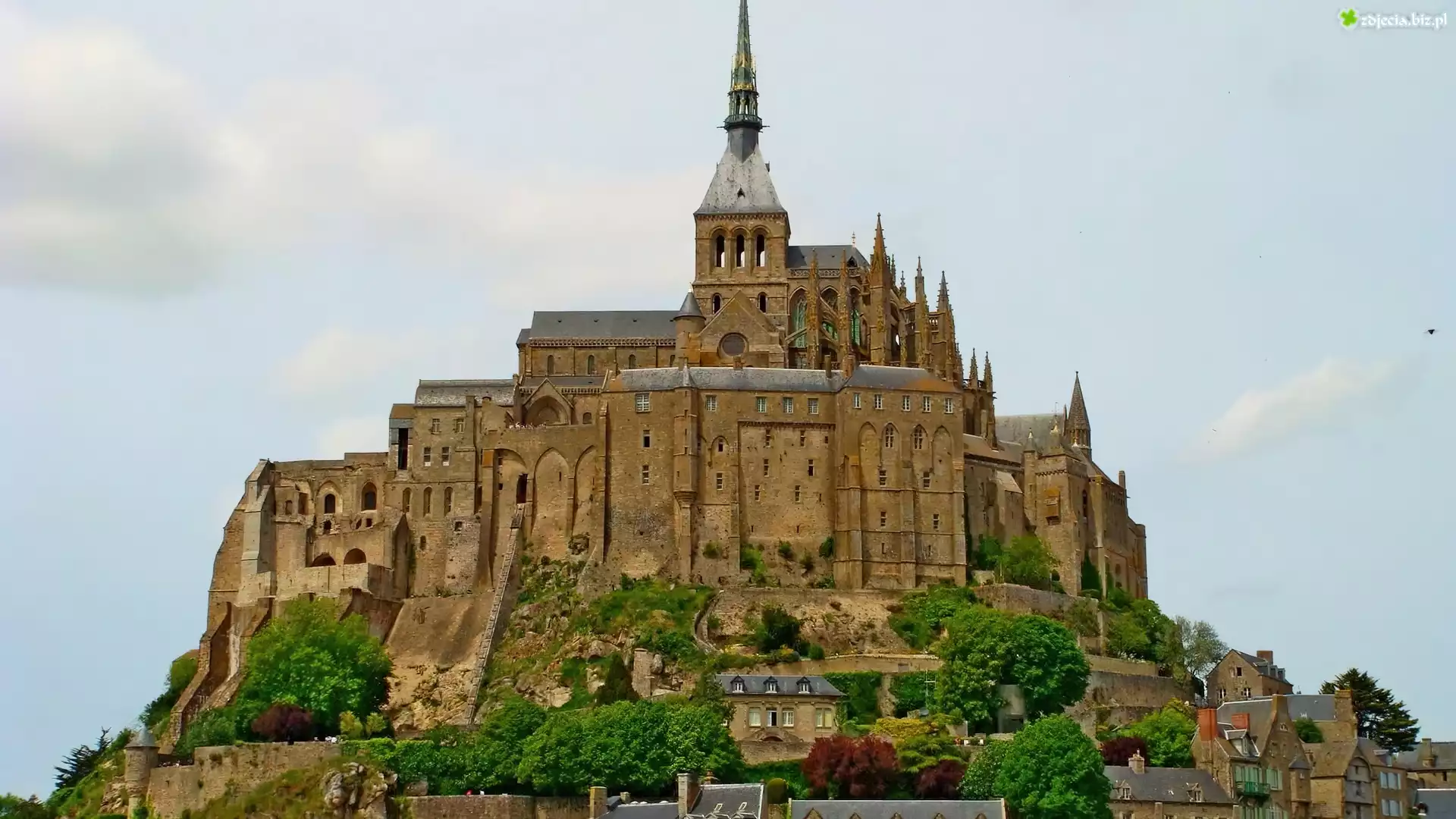 Francja, Normandia, Wyspa Mont-Saint-Michel, Opactwo św. Michała Archanioła