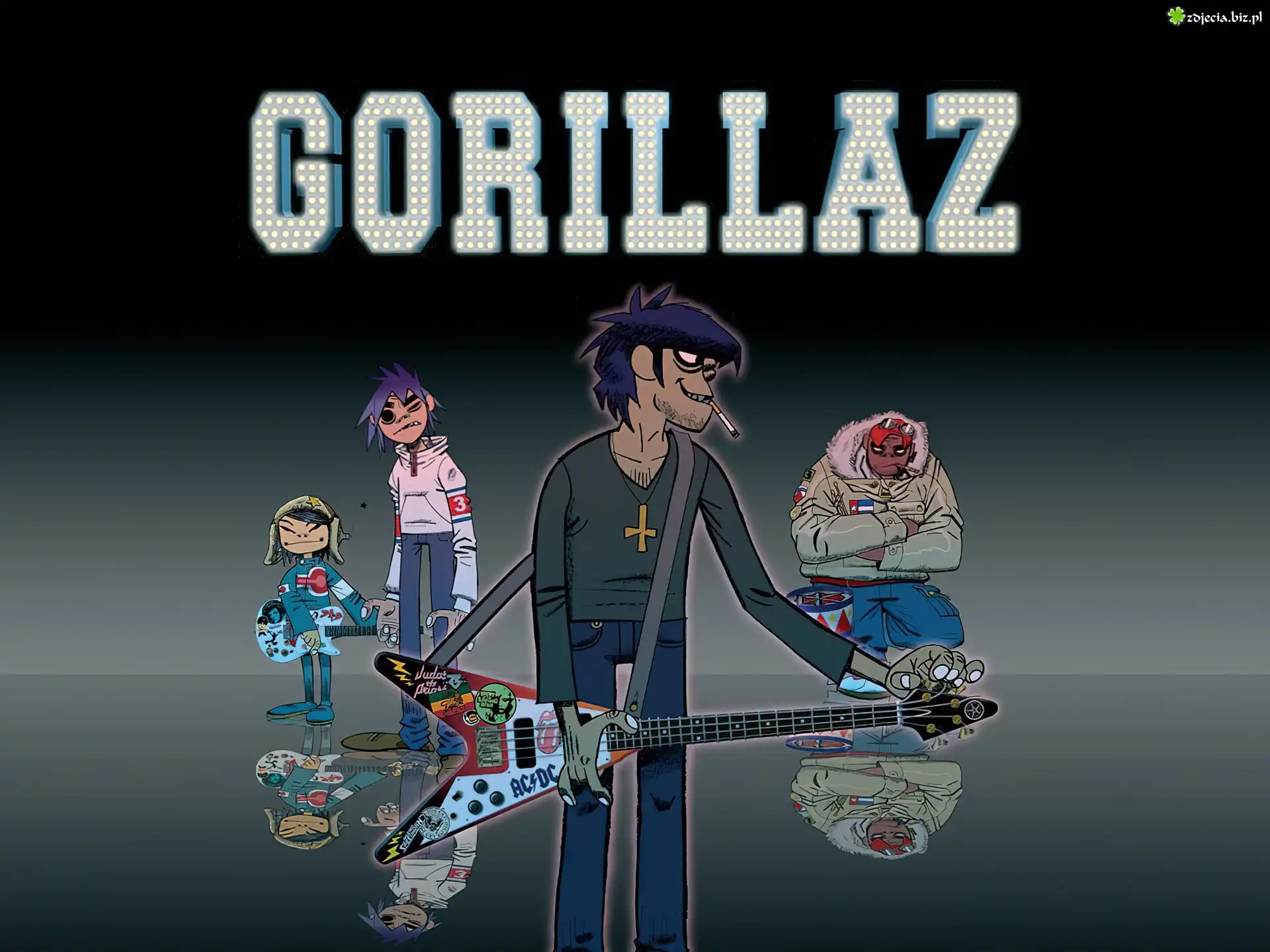 Gorillaz,gitara, zespół
