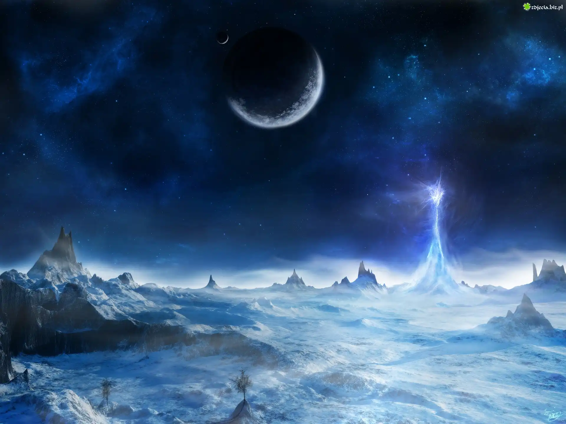 Kosmos, Góra, Noc