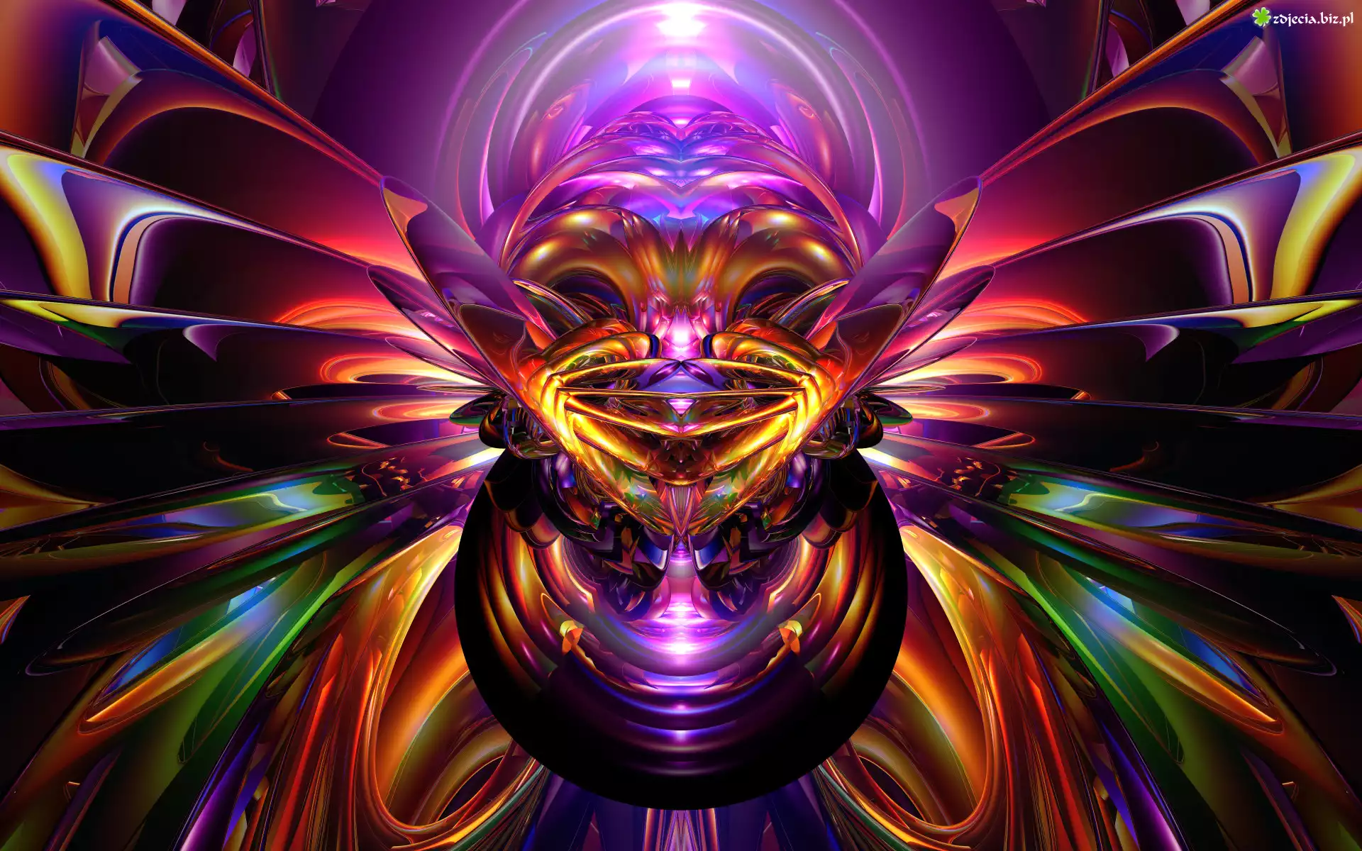 Grafika 3D, Abstrakcja, Maska