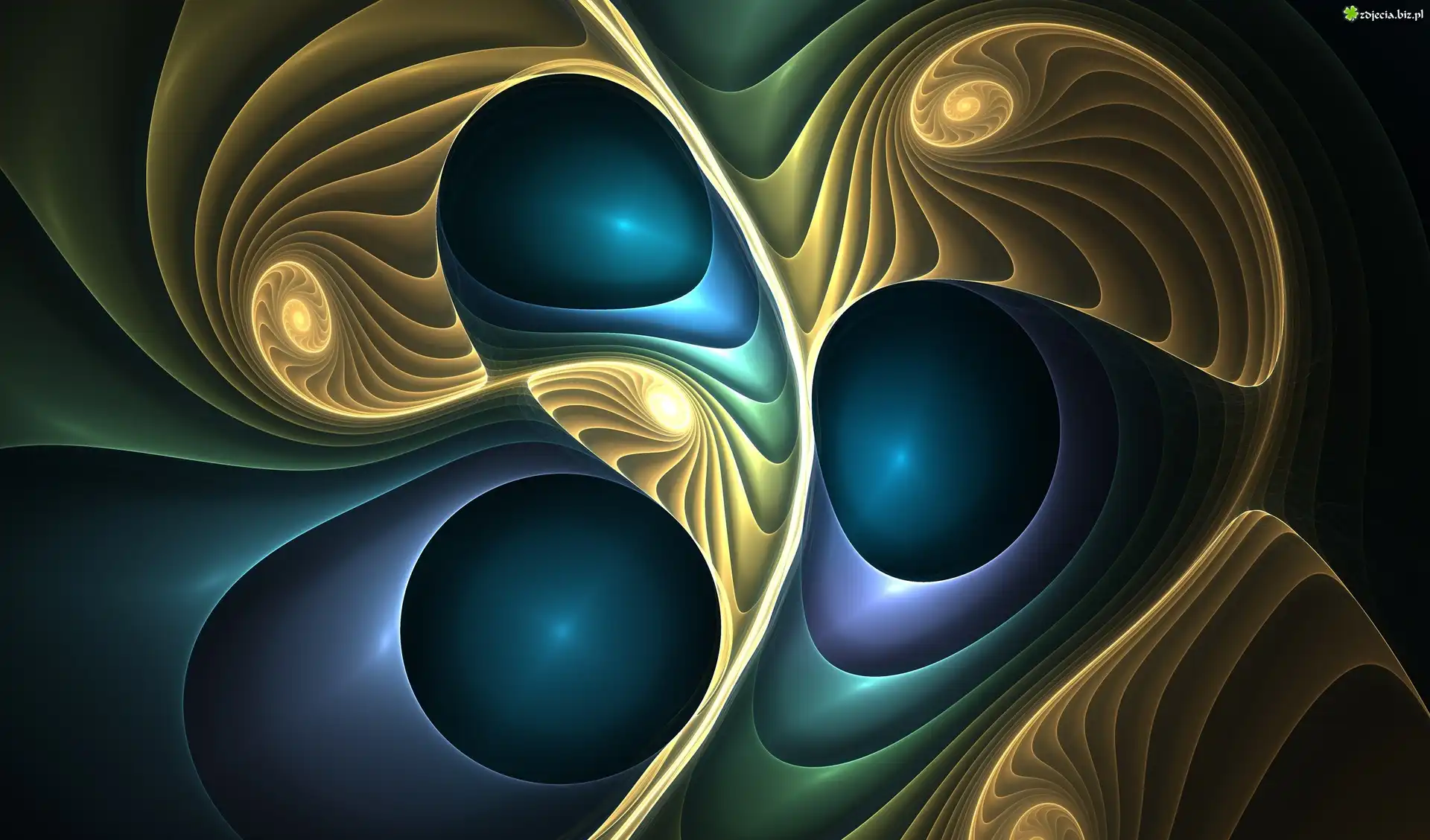 Granatowe, Zielone, Åšwietliste, Spirale