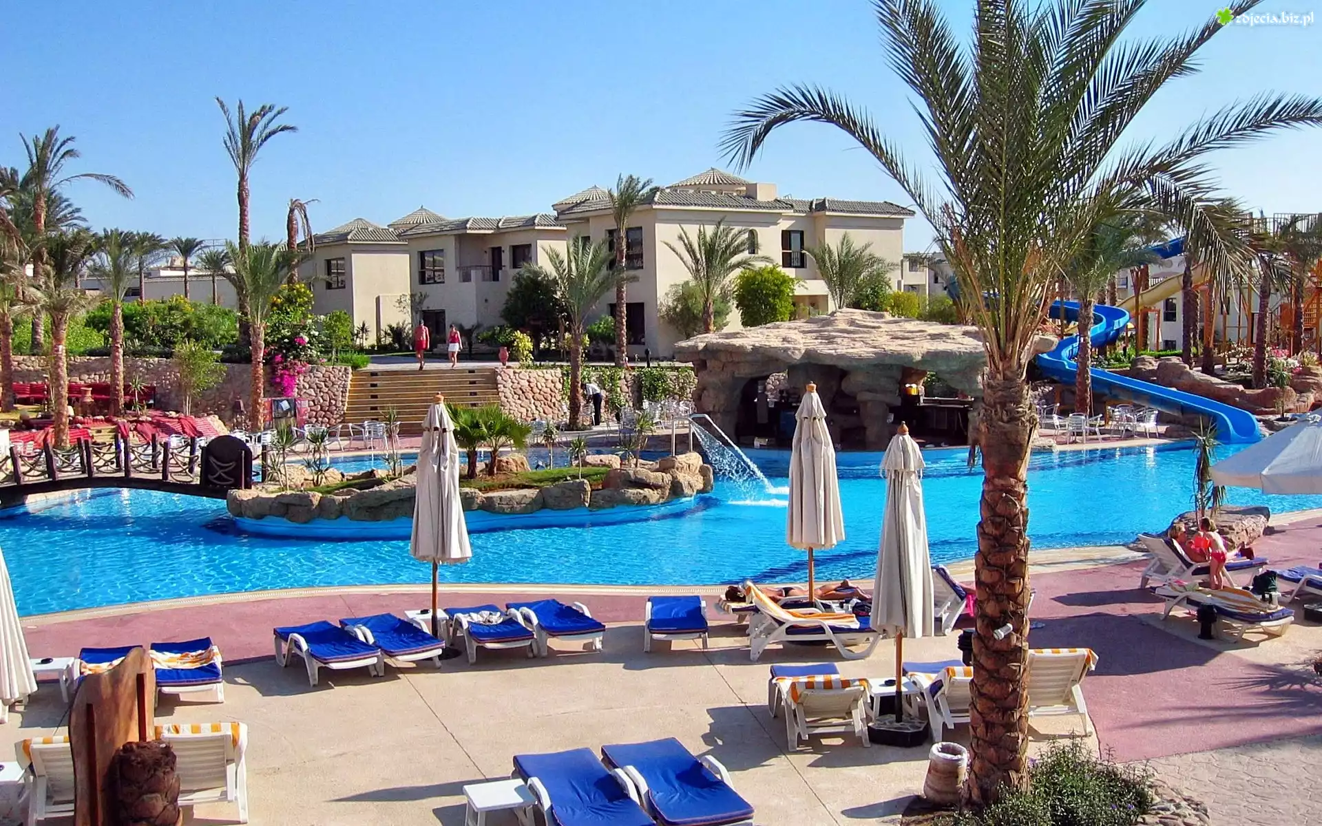 Hotel, Basen, Kurort, Egipt