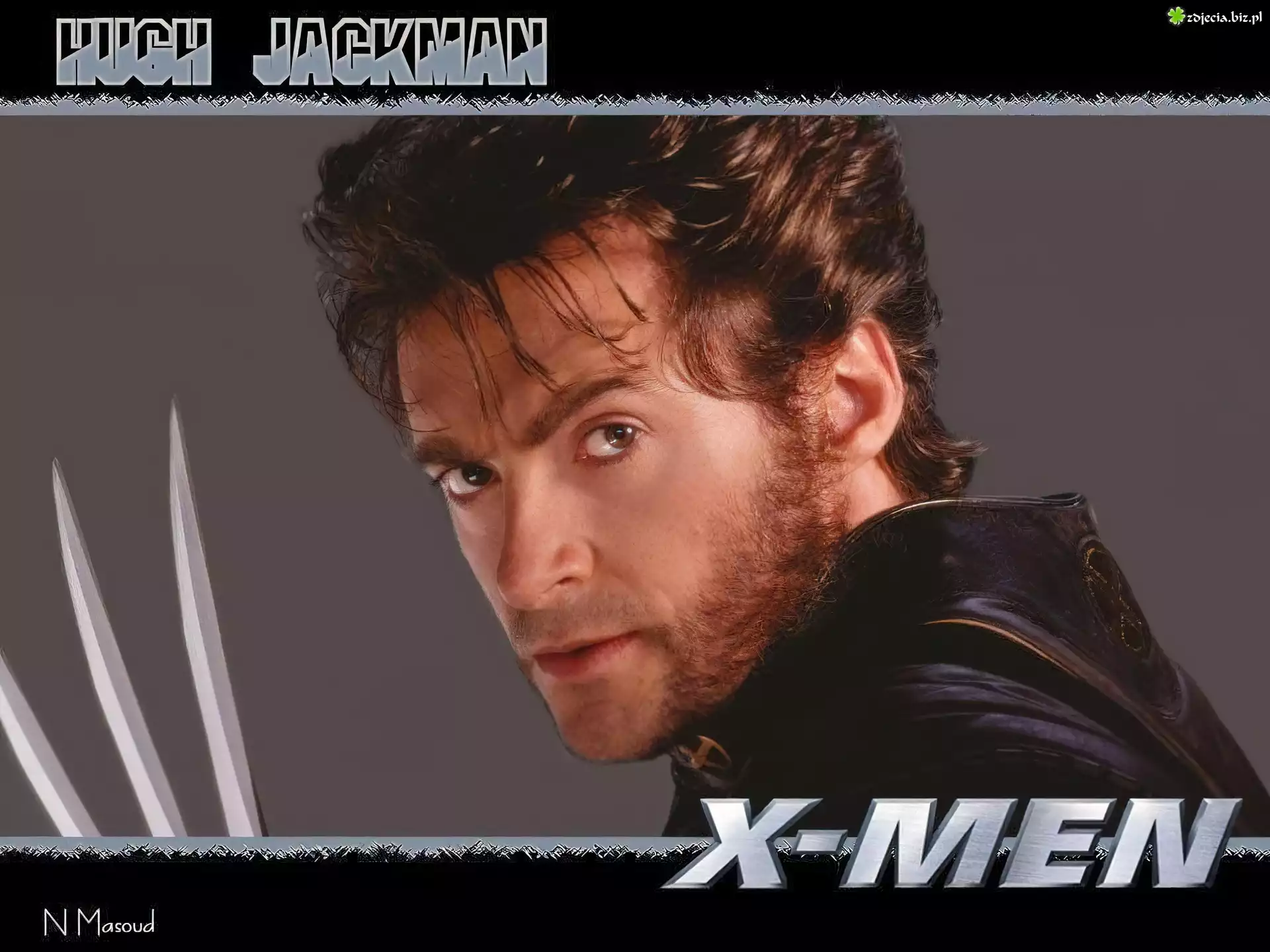 Hugh Jackman,x-men, brÄ…zowe oczy