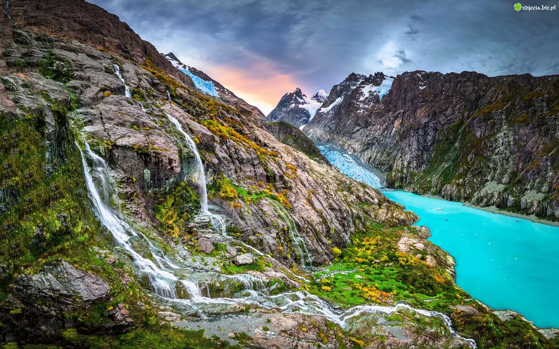 Chile, Patagonia, Góry, Jezioro, Park Narodowy Kawesqar