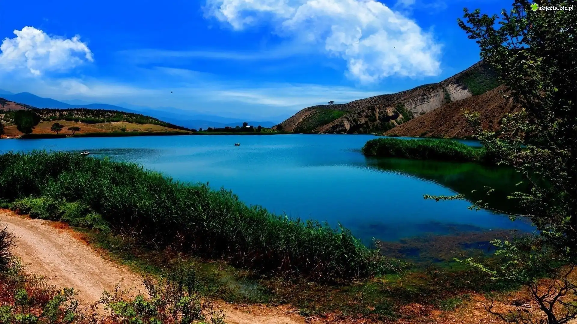 Jezioro, Góry, Valasht, Iran