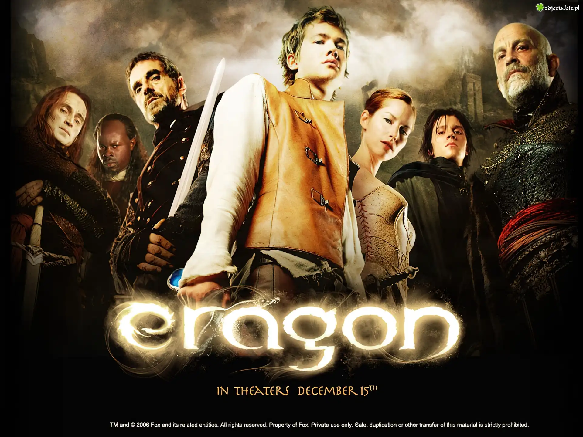 Eragon, John Malkovich, Edward Speleers, Robert Carlyle, postacie