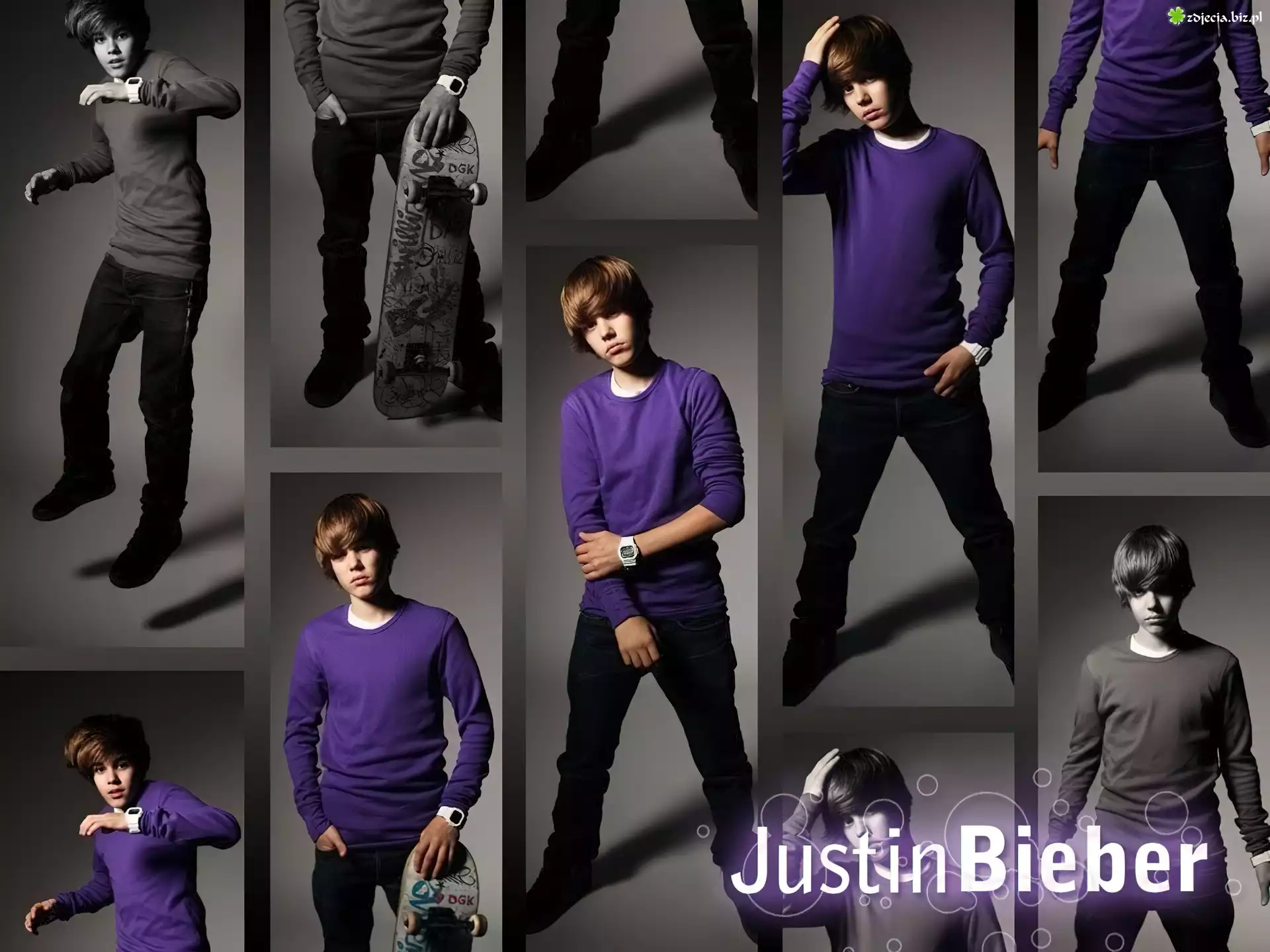 Justin Bieber, Fioletowy, Sweterek