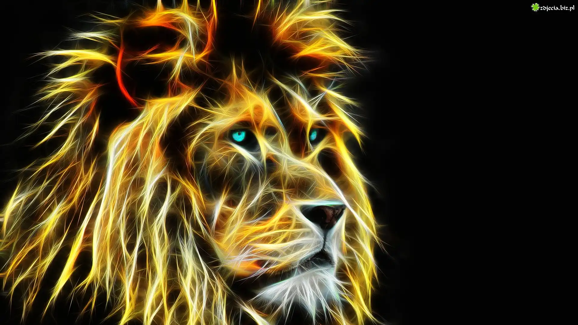 Lew, Fractalius, Ciemne, Tło