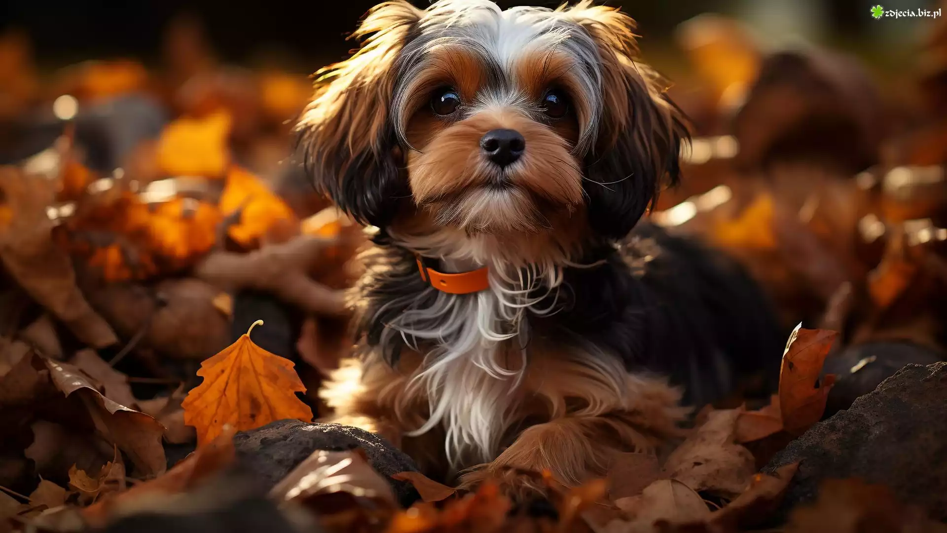 Pies, Yorkshire terrier, Liście