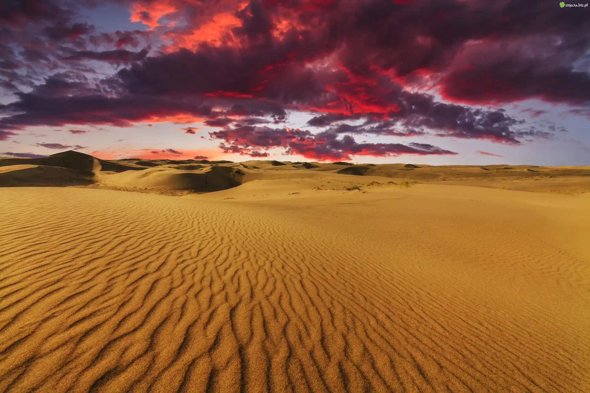 Mongolia, Pustynia Gobi, Chmury