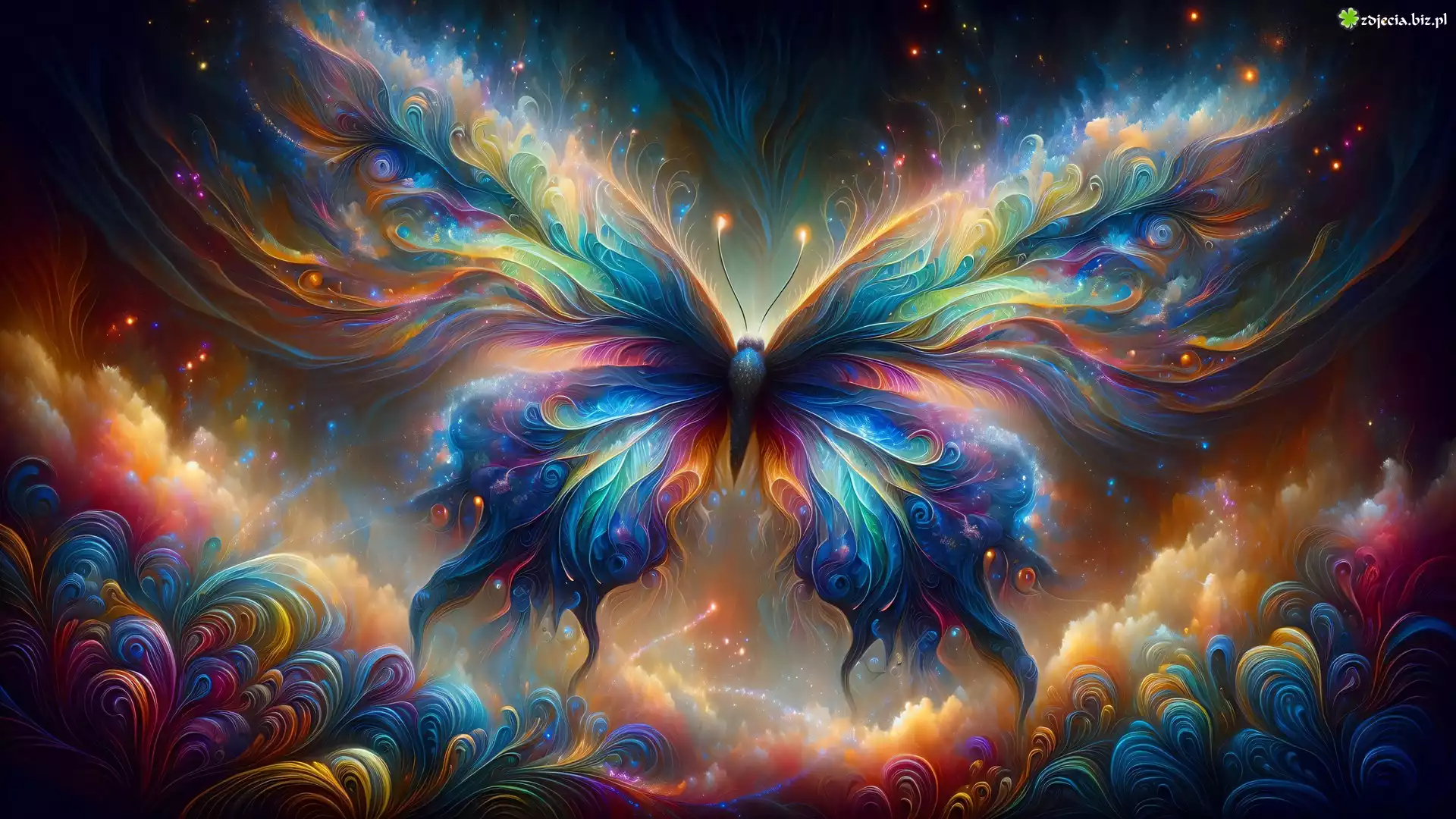 Motyl, Kolorowa, Grafika