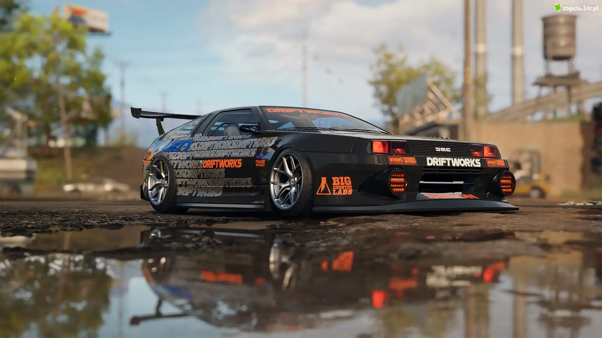 Samochód, Kałuża, Gra, Need for Speed Unbound