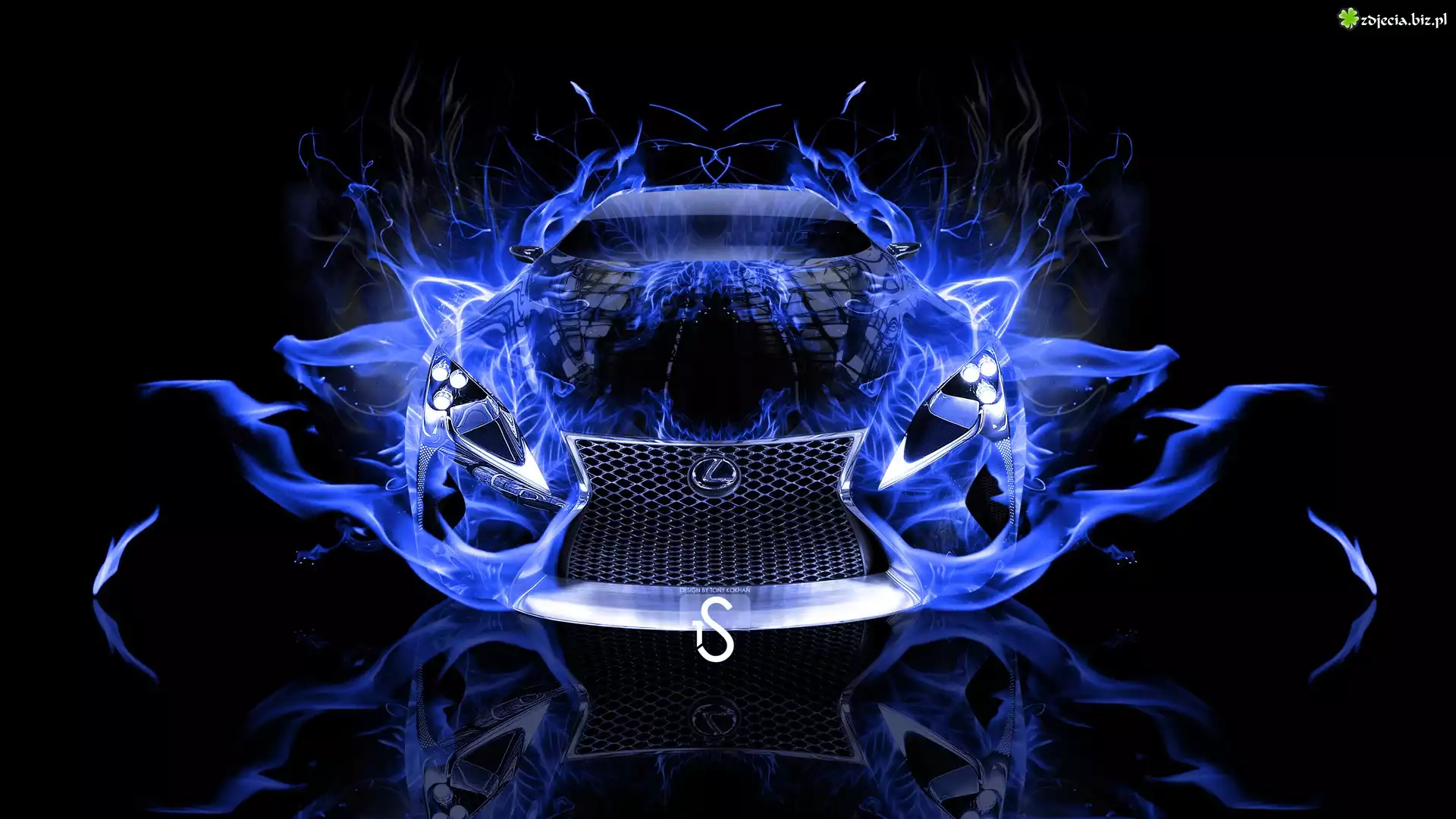 Niebieski, Lexus LF-LC, Czarne, Tło