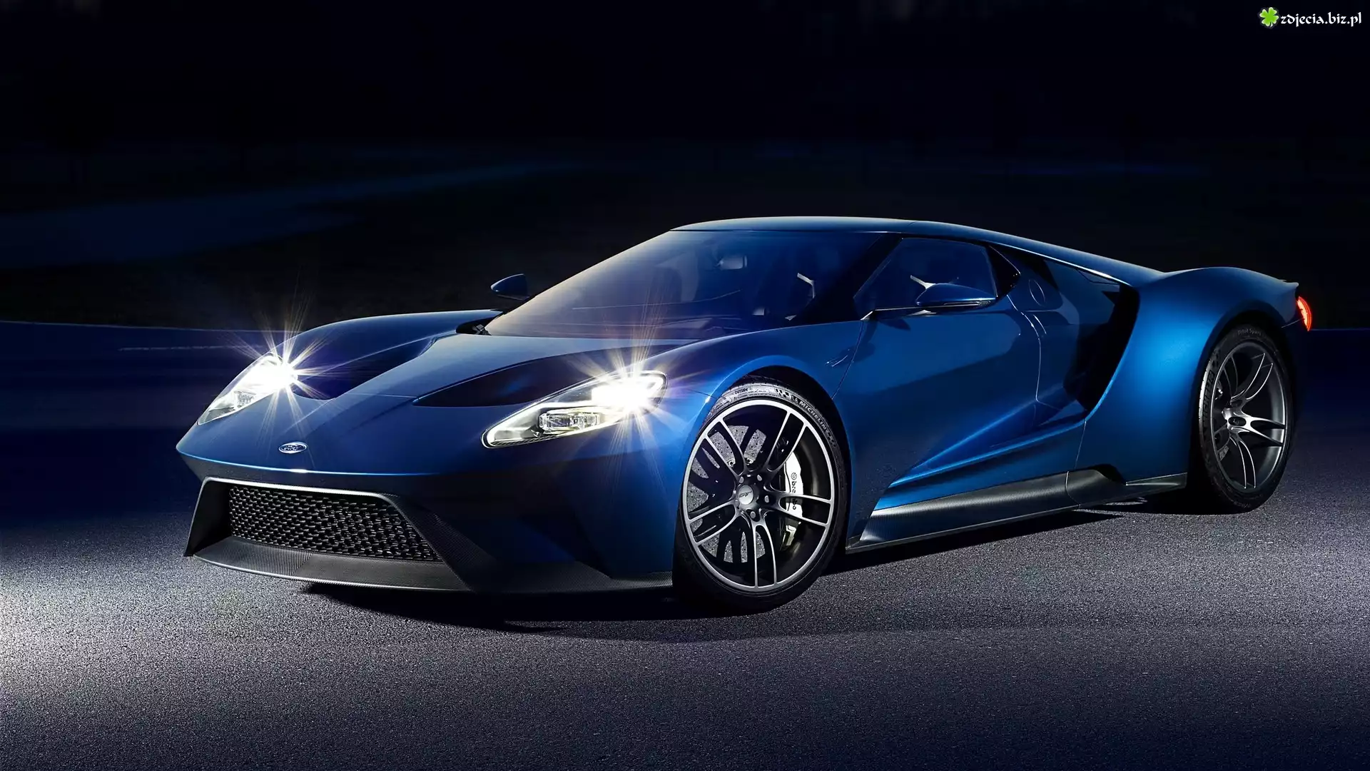 Niebieski, Ford GT, 2017