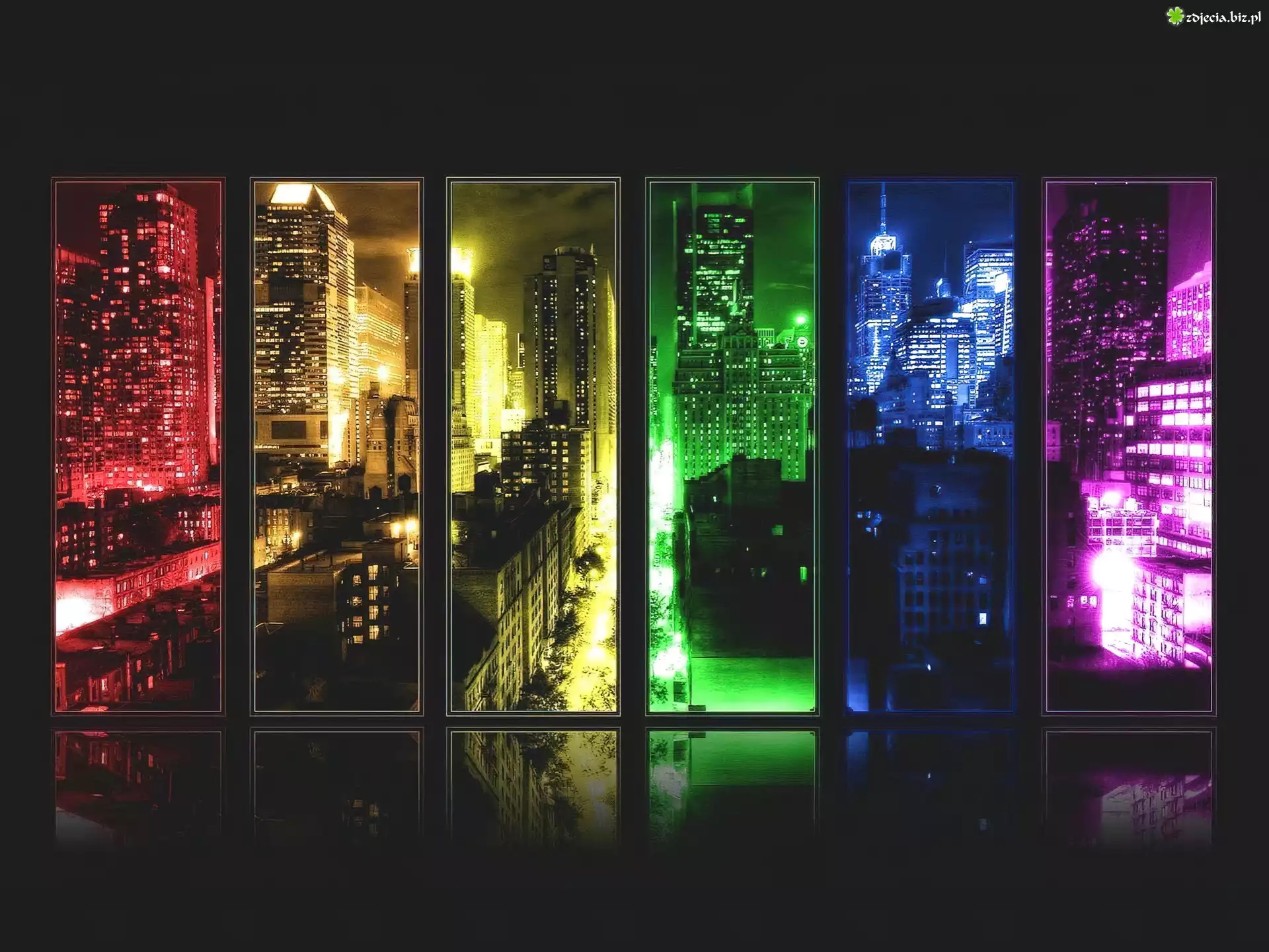Miasto, Noc, Grafika