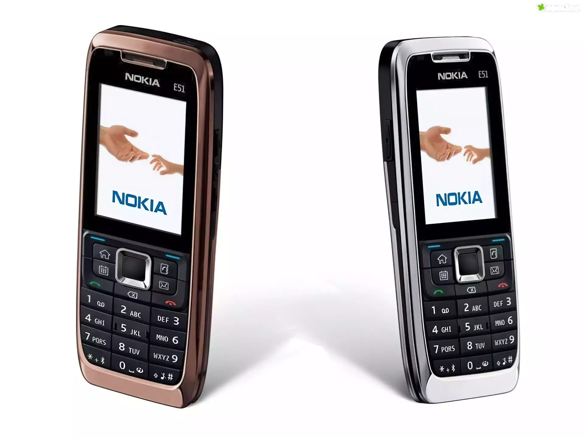 Nokia E51, Srebrny, BrÄ…zowy