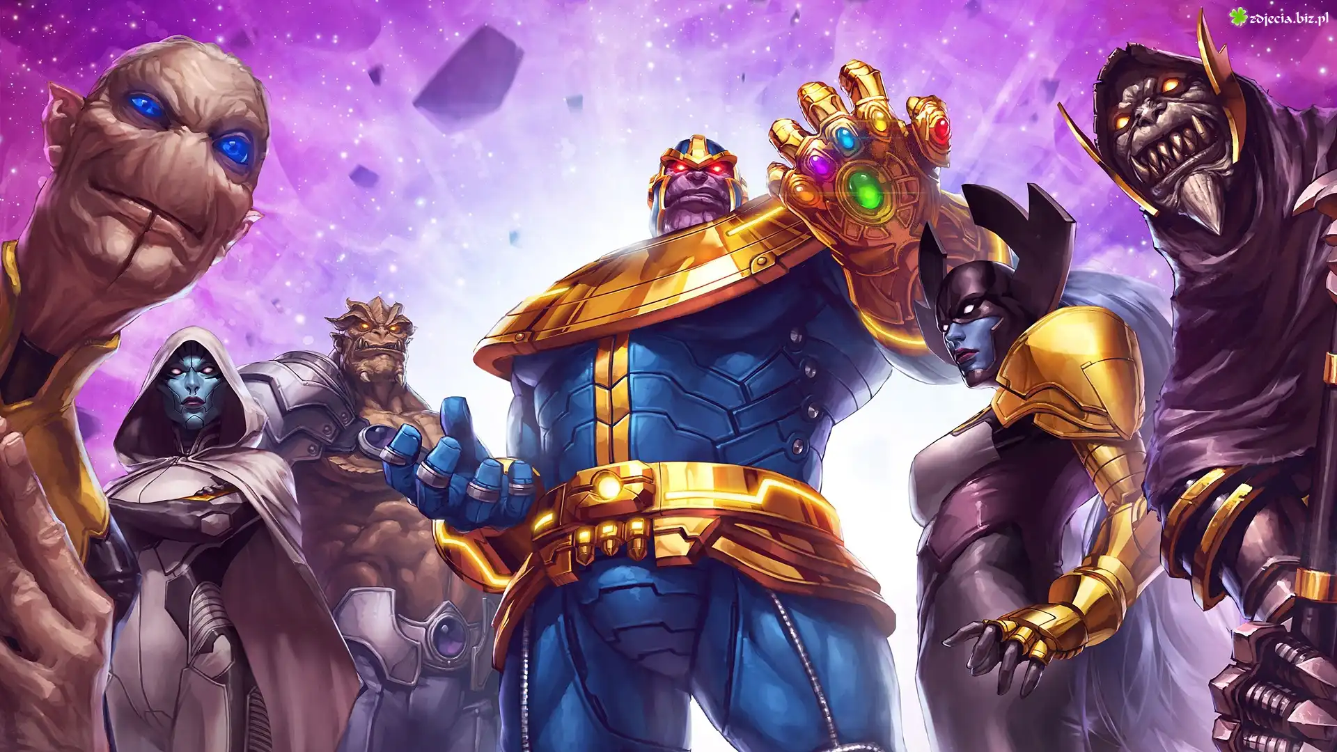 Postacie, Marvel contest of champions, Plakat
