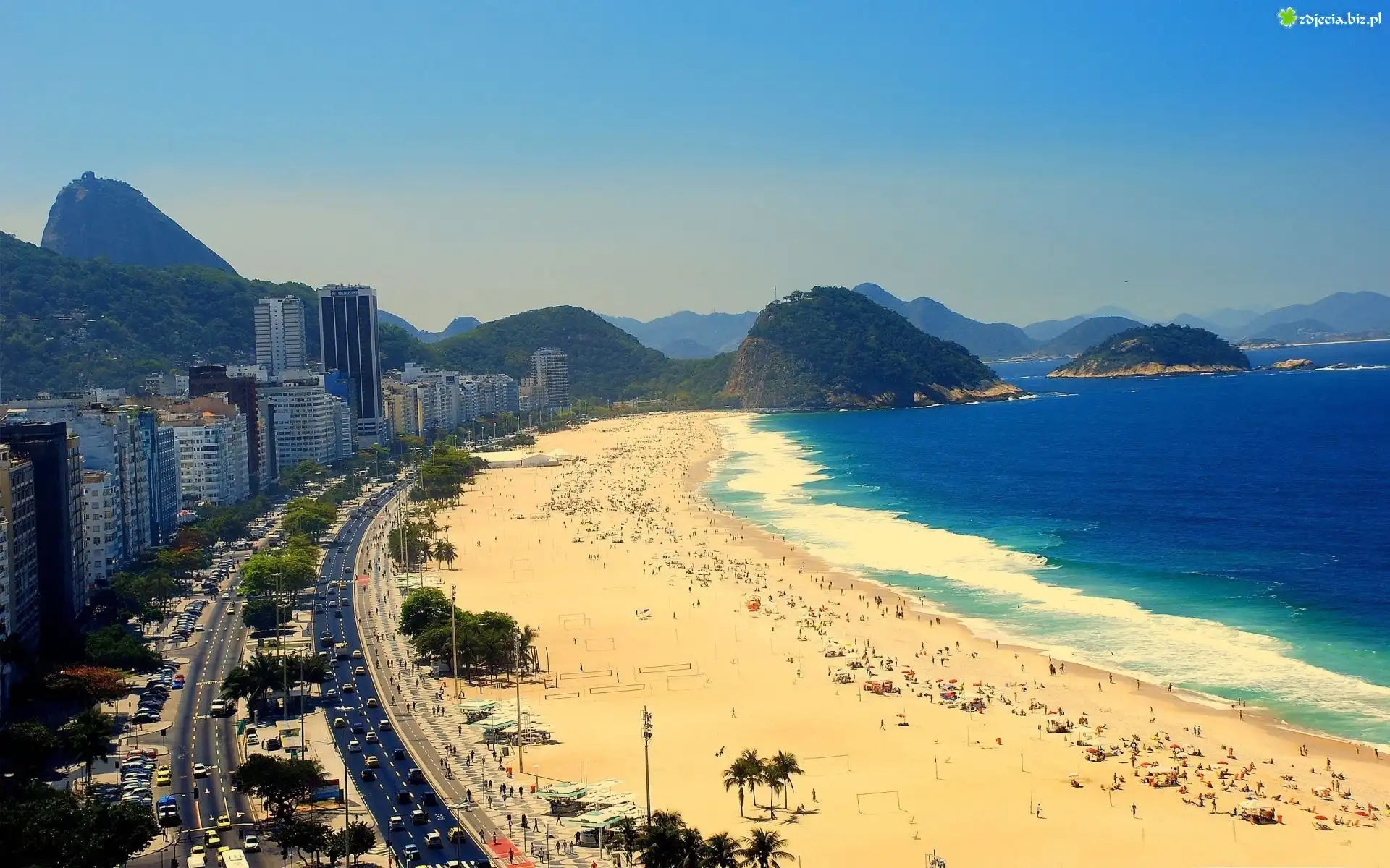 Plaża, Copacabana, Rio De Janerio